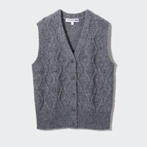 Uniqlo Ines De La Fressange Pointelle Vest, Size Small